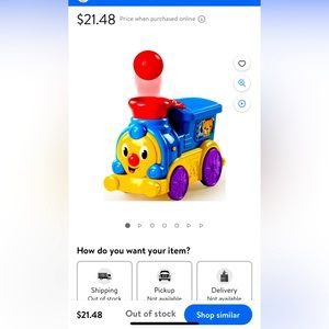 Bright Starts Roll & Ball Pop Train Interactive Musical Baby Toy